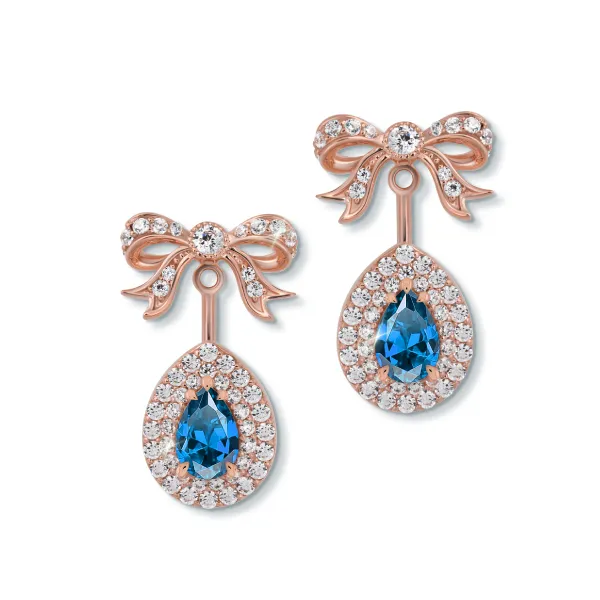 Bông tai Bowtie & Pear Cut BTA8143