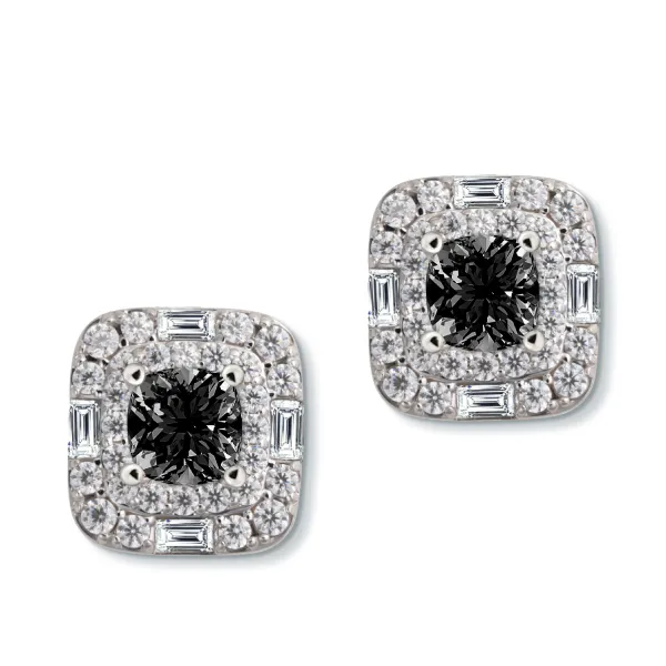 Bông tai Round & Baguette BTA2157